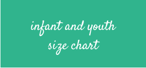 infant and youth size chart